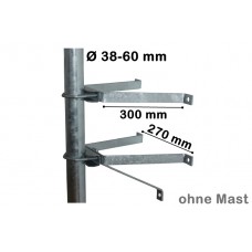 Mast-Mauer-Halter 30cm bis 60 mm Durchmesser